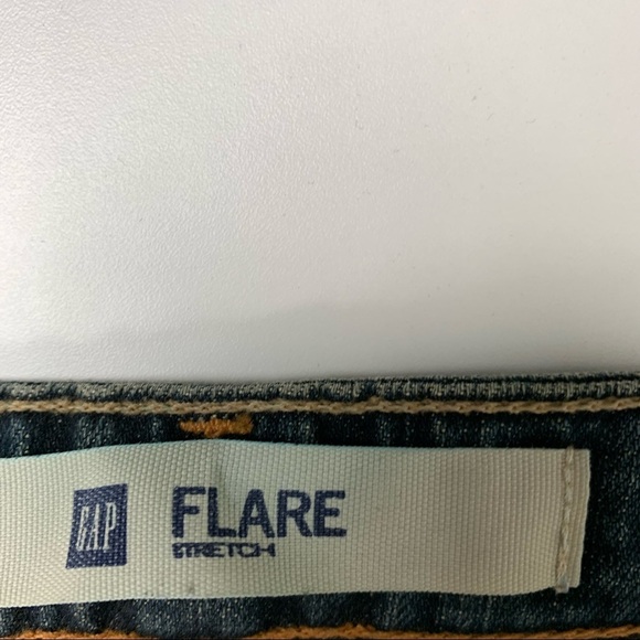 Gap Flare Blue Jeans Size 6 Reg - Picture 6 of 11